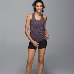 Lululemon Run Swiftly Tech Racerback Heathered Black Cherry